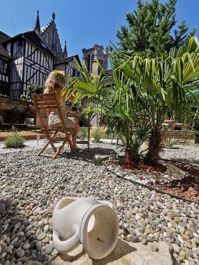 Le Papillon De La Cathedrale - Calme - Jardin - Wifi Apartment Troyes Bagian luar foto
